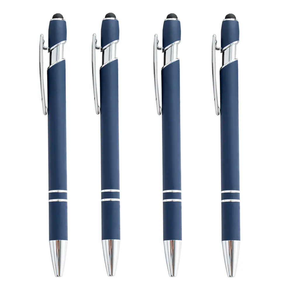 עט כדור 2 ב-1 עם עט מגע עט עט מגע אישי לוגו עבור נייר מכתבים לבית הספר קטן סגסוגת אלומיניום מחברת סגסוגת אלומיניום reynolds