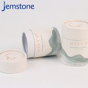 Tamaño personalizado logotipo impreso círculo lata de papel caja de papel té tubo de papel embalaje - Product Image 3