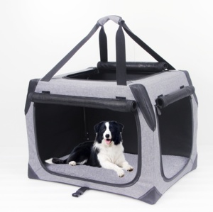 Germany Hotseller Foldable Pet Carrier Soft Dog Cage Crate Kennel with Mat