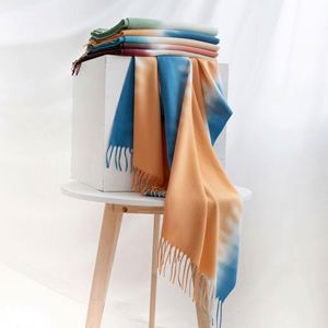 Bufandas Largas de Cachemira para Mujer, Gruesas, Cálidas, con Degradado de Color, para Invierno, Venta al Por Mayor - Product Image 4