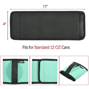 हैंडल-नियोप्रोन थप्पड़ लपेटे गए धारक के साथ कुजी कर सकते हैं, जो बियर और सोडा के डिब्बे के लिए लोगो के साथ अनुकूलन योग्य है - Product Image 5