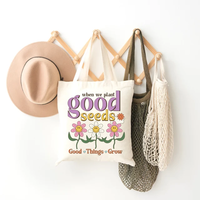 Sac en toile de coton de grande capacité fourre-tout réutilisable avec logo imprimé personnalisé publicitaire avec logo personnalisé pour le shopping
