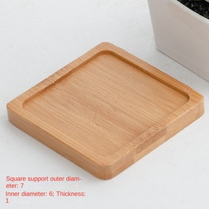 Thiết kế chuyên nghiệp <span class=keywords><strong>Mini</strong></span> Vuông gốm mọng nước chậu với đĩa tre trồng khay - Product Image 6