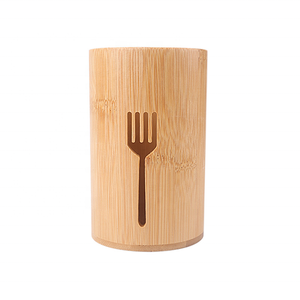 銀食器ホルダー 家庭用竹製食器オーガナイザー キッチンカトラリー用 フラットウェアホルダー スプーン、ナイフ、フォーク用オーガナイザー - Product Image 3