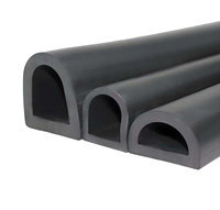 Cinta de sellado para puertas de armarios eléctricos tipo D, compuesto blando y duro, goma autoadhesiva para automóviles, EPDM negro, ecológico, cortable