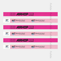 Bracelets d'identification en vinyle PVC personnalisés, imprimés numériquement, imperméables, 3/4 pouce, design antique, pour promotion