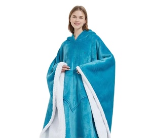 Couverture à capuche surdimensionnée portable avec capuche, flanelle polaire géante de luxe, impression personnalisée, confortable, avocat, besoin de catalyse - Product Image 3