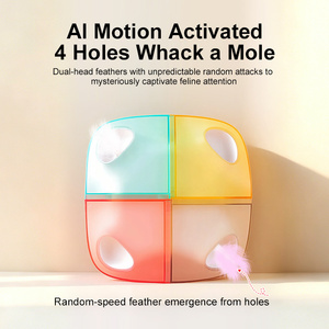 Giocattolo Interattivo Elettrico per Gatti - Sensore Intelligente, Movimento a Doppia Velocità, <span class=keywords><strong>Lancio</strong></span> Casuale di Piume, Perfetto per il Gioco Autonomo <span class=keywords><strong>del</strong></span> <span class=keywords><strong>Gatto</strong></span> - Product Image 2