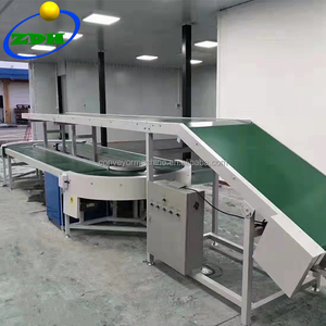 Sistem konveyor Transfer kustom garis konveyor sabuk hijau PVC panjang 5m 6m 20m - Product Image 2