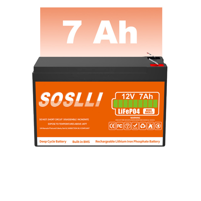 Deep Cycle Solar Batterie Ups 12V Lifepo4 Battery 12V 7Ah 8Ah 20Ah Lithium Ion Lifepo4 Battery Pack Batterie 12v 7ah