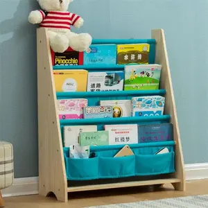 Bibliothèque en bois pliable <span class=keywords><strong>etagere</strong></span> <span class=keywords><strong>mini</strong></span> bibliothèque enfants étagère en bois - Product Image 3