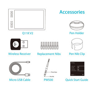HUION INSPIROY 266PPS 8192 Livelli di 8 tasti di scelta rapida Della Batteria di Trasporto digitale di arte della penna disegno di Animazione tocco di design Tavoletta Grafica - Product Image 6