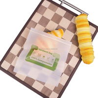 Sacs à sandwich en plastique biodégradables compostables à fermeture éclair personnalisés en usine pour la conservation des collations