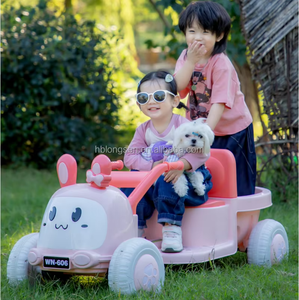 Elektrisches Aufsitz auto für Kinder mit doppeltem, großem, komfortablem, batterie betriebenem 4-Rad-Lernspielzeug mit Fernbedienung - Product Image 3