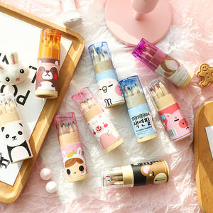 Nouveau Style Enfants Art 12 Couleurs Mini Enfants Couleurs Animal Crayons Ensemble Crayons pour Enfants Cadeaux - Product Image 2