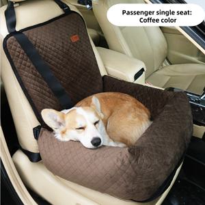 Reise-Autositz für mittelgroße bis große Hunde, erhöhtes Hundebett aus Baumwolle, Schalensitz mit festem Muster für Tierbesitzer - Product Image 5