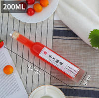 Haute qualité promotionnel haut Tube Long cou Transparent 200ml bouteille de vin en verre Mini bouteille d'alcool verre