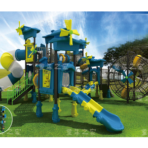 Fabrieksleverancier Windmolen Serie Kinderen Buitenspeeltuin Kids Plastic Glijbanen - Product Image 1