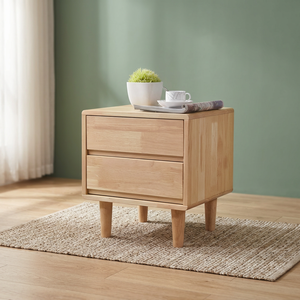 Modern Small Space Multi-Purpose Nightstand with Storage <b>Compact</b> <b>Bedside</b> <b>Table</b> for Bedroom Furniture - Product Image 4