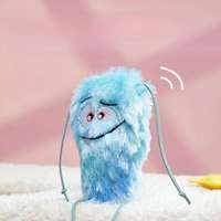 Jouets en peluche pour chat en gros, design rose, violet, bleu, jaune, forme de monstre mignon, chatons, balle remplie de catnip, fournitures, jouets à mâcher pour chat