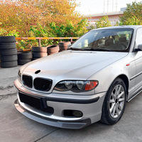 Spoiler avant ABS pour BMW Série 3 E46 M Sport 1998-2005, motif fibre de carbone, modification extérieure transfrontalière