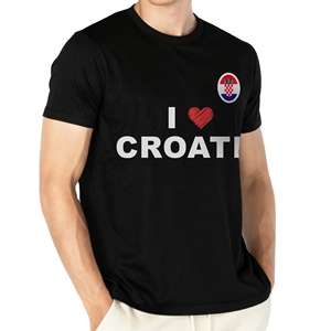 Lightweight and Breathable Croatia Fan <b>T</b>-shirt for Summer Outdoor Gatherings and Matches Promotion - Product Image 2