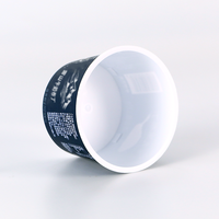 Fabricant de bac à crème glacée jetable Emballage durable IML Conteneur à crème glacée Tasse à crème glacée en plastique imprimée sur mesure avec couvercle