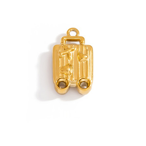 จี้รูปหัวใจดอกไม้สแตนเลสสตีล ชุบทอง 18K สีไม่ลอก สำหรับผู้หญิง อุปกรณ์ทำเครื่องประดับ DIY ผลิตจากเมืองอี้หวู่ รหัสสินค้า PJ92668A - Product Image 3