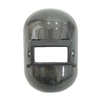 Casques de soudage OEM en fibre de carbone de conception personnalisée casque de soudage crêpe en fibre de carbone sergé brillant 3K