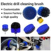 Kit de brosses pour perceuse rotative, brosse pour nettoyer le pont de bateau, brosse pour perceuse, nettoie efficacement le sol, les tapis