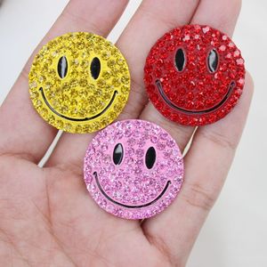 Nouveauté : Perles en alliage de zinc colorées avec visage souriant, plaquées argent/or, pour bijoux, coques de téléphone et diffuseurs de parfum pour voiture - Product Image 2
