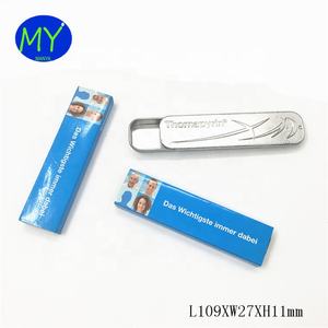 Hojalata de grado alimenticio personalizada, almacenamiento de metal, embalaje de regalo, cajas de lata deslizantes de Thomapyrin, importante Das Wichtigte Immer <span class=keywords><strong>Daber</strong></span> Tin - Product Image 3