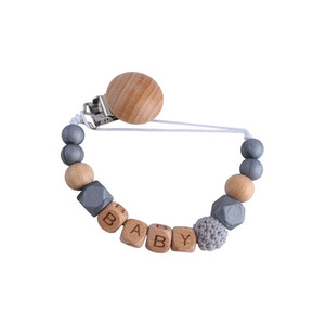 Clip para chupete de bebé, cadena de haya, cadena anticaída, cuentas de <span class=keywords><strong>silicona</strong></span>, cadena para chupete, Comercio Exterior, nuevo modelo de <span class=keywords><strong>Amazon</strong></span> - Product Image 6
