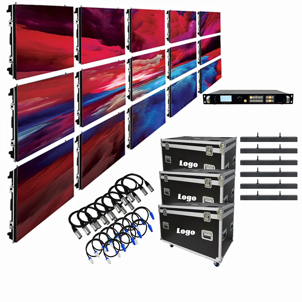 Papan Reklame Display P10 Sistem Dinding Video Strip Kustom untuk Papan Reklame Led Luar Ruangan Layar Gemdragon 1073 Juta, P3 16S 5A Penuh Warna
