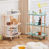 Carrito de cocina con diseño de moda, carrito de almacenamiento de frutas y verduras, carrito utilitario de 4 niveles, estante de almacenamiento rodante con isla de cocina