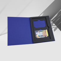 Boîte de carte de visite NFC personnalisée avec logo rectangulaire en relief, emballage de carte de crédit VIP, boîte cadeau pour carte de crédit NFC