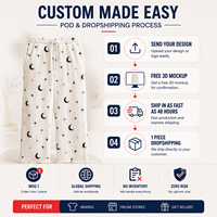 Celana Piyama Flanel Lembut Motif Bintang Celana Tidur Kaki Lurus Celana Santai Fleece Celana Panjang Pinggang Elastis dengan Tali Serut Depan