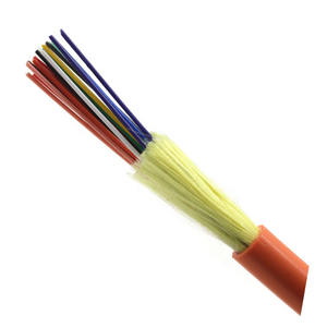 Produsen Warna Oranye Benang Aramid Kekuatan Tarik 8 10 12 Inti Mode Tunggal Multi Mode Kabel Serat Optik Dalam Ruangan Gjfjv - Product Image 1