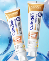Dentifrice blanchissant au collagène osseux SADOER 100g, dentifrice nettoyant