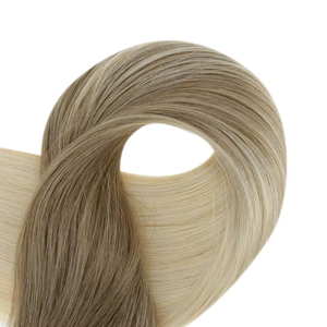 Extension a Clip Invisibili Senza Cuciture Full Shine, <span class=keywords><strong>Capelli</strong></span> Umani Remy Balayage Biondi, <span class=keywords><strong>7</strong></span> Pezzi 120g, Prezzo all'Ingrosso - Product Image 4