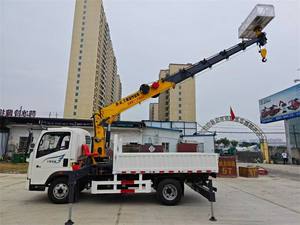 하이 퀄리티 4*2 트럭 크레인 5 톤 트럭 크레인 장착 트럭 장착 남자 바구니 크레인 판매 - Product Image 5