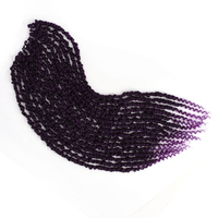 Rebecca mode 24 pouces 16 brins fait à la main déesse serrures Extension de cheveux Ombre couleur Faux Crochet rivière doux Locs