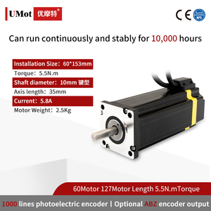 Umot <span class=keywords><strong>2</strong></span>-5.5nm DC <span class=keywords><strong>2</strong></span>-8.7V vòng khép kín 1.8 độ động cơ <span class=keywords><strong>2</strong></span> giai đoạn lai NEMA 24 vòng khép kín động cơ bước cho robot gia công nhựa - Product Image 3
