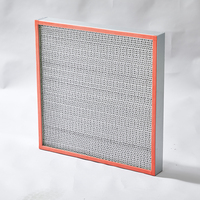 Filtre à air HEPA H13 résistant aux hautes températures, cadre en acier inoxydable galvanisé en aluminium, fibre de verre ultra-fine, pharmaceutique