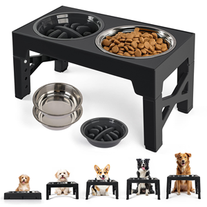 Nueva Versión de Comedero Elevado para Mascotas de Acero Inoxidable, Fácil de Limpiar, para Cachorros y Perros Mayores - Product Image 1