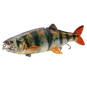 Volle Anpassung Großhandel Jointed Lure Schwimmer Glide Swimbait Shiny 3D Eyes Lebensechte Glide Action Long Casting Large Bait