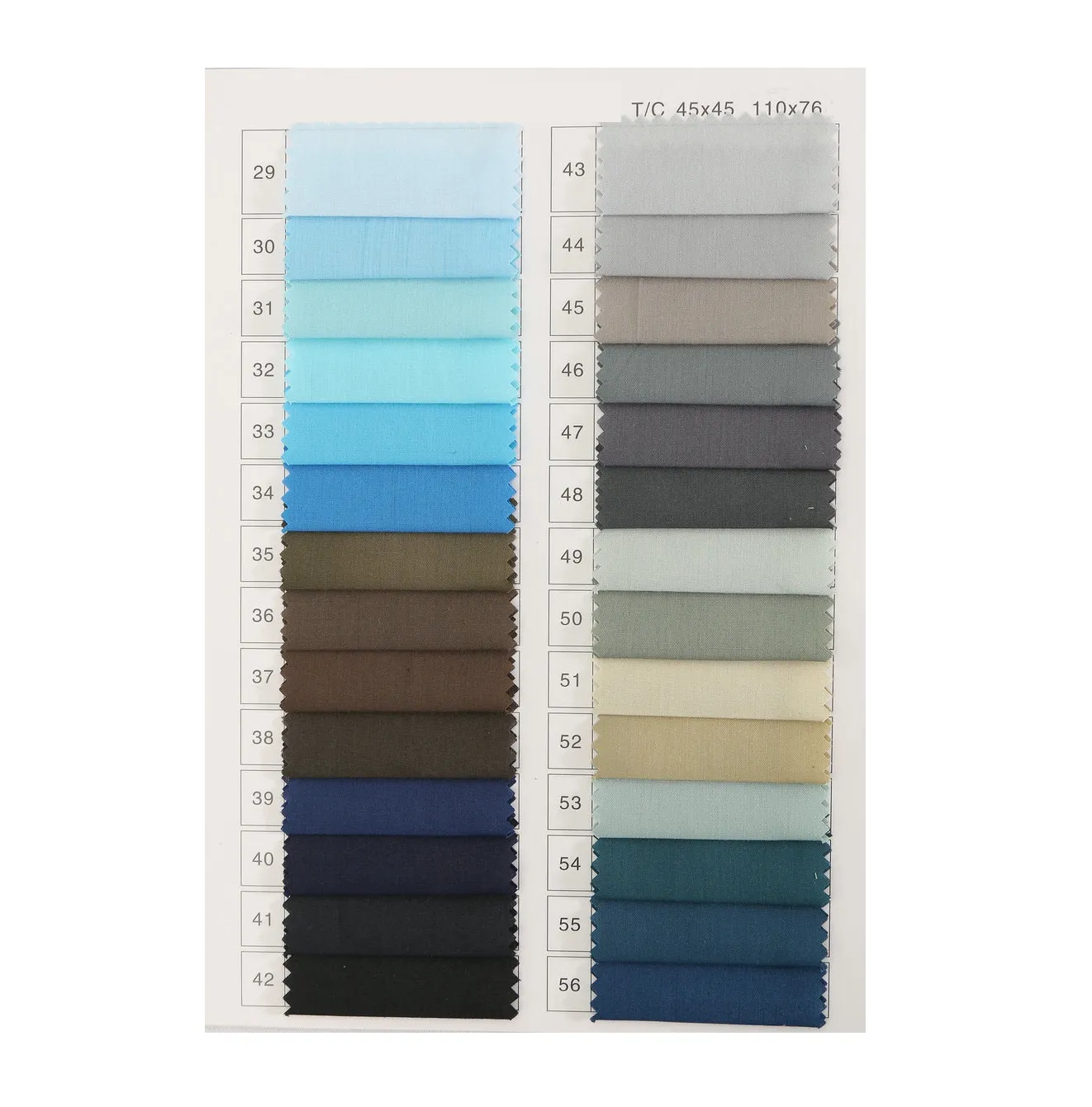 Wholesale Polyester Cotton Fabric Pocketing Lining Fabric TC 90/10 45*45 110*76 Fabric Jeans Uniform Pocket Lining