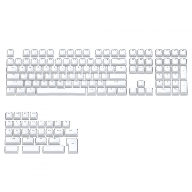 Wholesale 136-Key Full Set Customized PC Crystal Pudding High-Transparency Magnetic Axis Keycaps