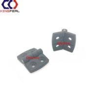 Charnière en nylon noir PA de haute qualité, antioxydante et résistante à la corrosion, charnière plate à 180 degrés, charnière fixée par vis