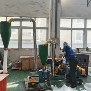 Automatic Air Cooling Plastic Waste Recycling Machine New Condition PE PP Dewatering Equipment Manufacturing Plant Motor Gearbox